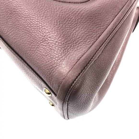 GUCCI Soho 336751 Purple Leather - Tote Bag - Picture 5 of 11